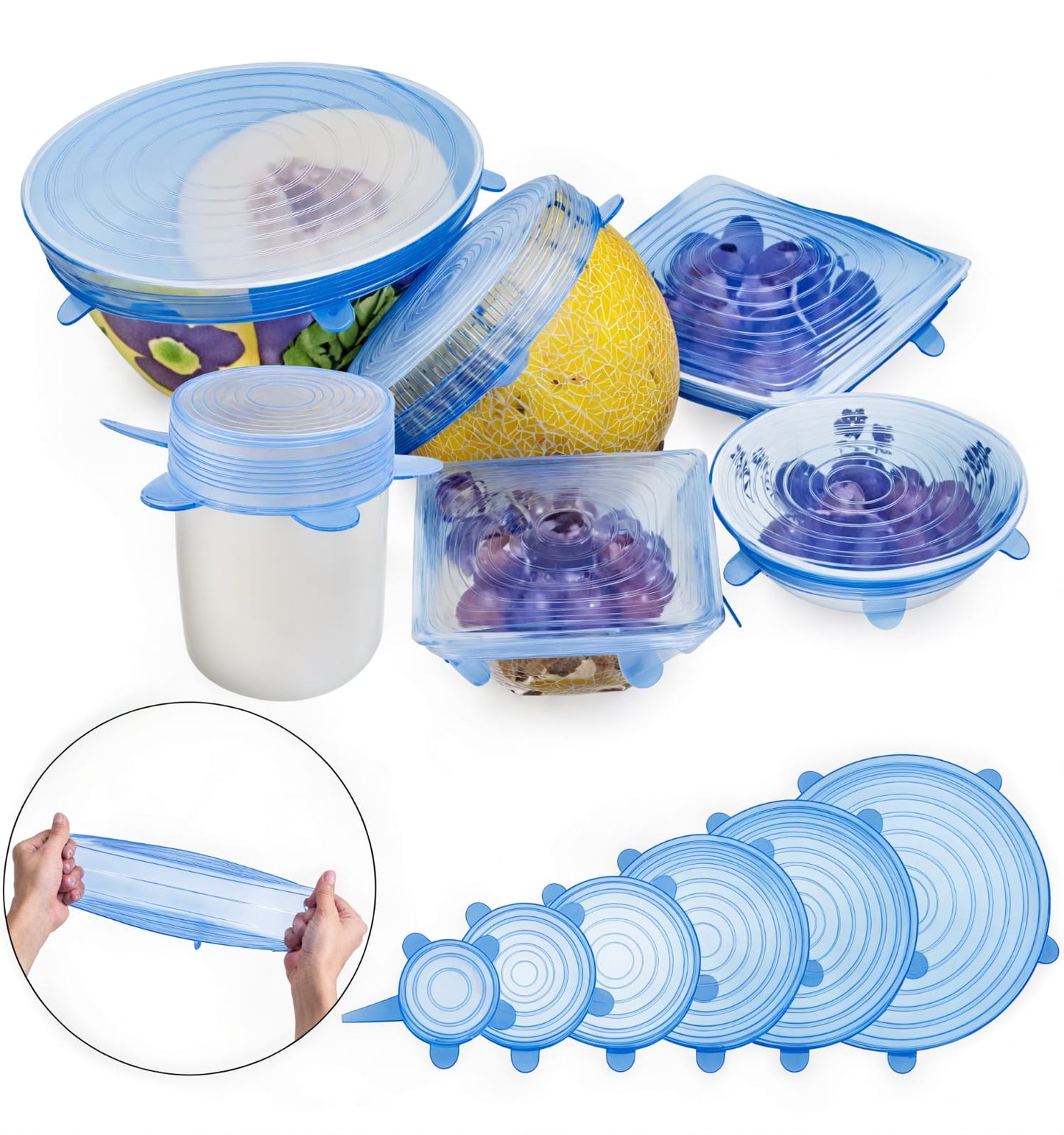 FlexLid®  Tapas De Silicona Elastica Ajustable